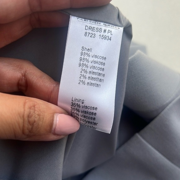 BLG Light Blue Midi Overlay Dress - Picture 7 of 7